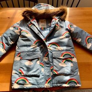 Mini Boden Rainbow Parka Girls 11 - 12 y EUC